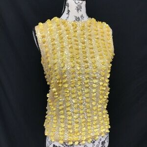 Jemar Imports sequined vintage showgirl cocktail party top fits a size small